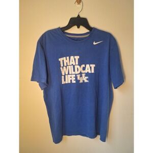 Nike Kentucky Wildcats Mens XL Blue That Wildcat Life Graphic T-Shirt UK NCAA